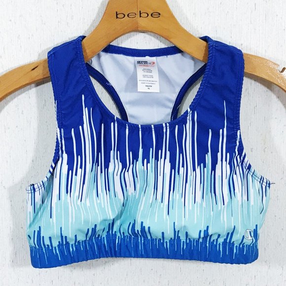 6/$25Champion GTM Select Ultra Fuse Racerback Sports Bra Top Cheer Youth Girls L - Picture 1 of 6